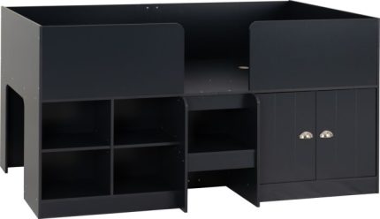 Low Sleeper Bed - Dark Grey