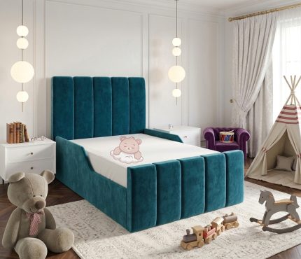Henley Kids Bed Frame With Ottoman Storage & Mattress Options