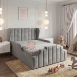 Henley Wing Kids Bed Frame With Safety Side Rails