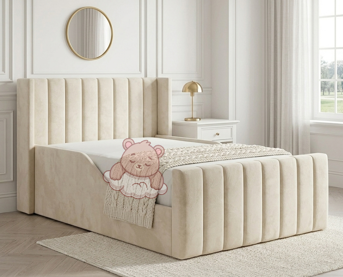 oxfordwing-saftey-.jpg Eden Wing Kids Bed Frame With Safety Side Rails - Image 1