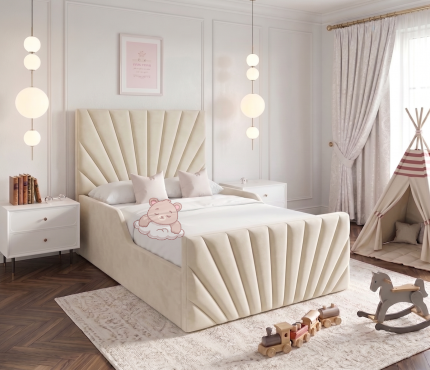 Rowan Kids Bed Frame With Ottoman Storage & Mattress Options
