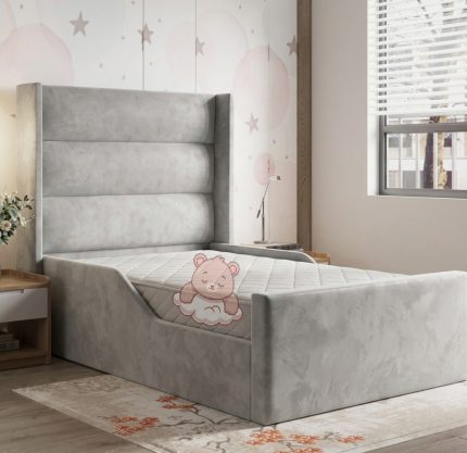 Savoy Wing Kids Bed Frame With Ottoman Storage & Mattress Options